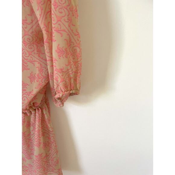 CAbi Shear Tie Tunic Mini Dress Coverup Pink Tank Size Small - Picture 5 of 8